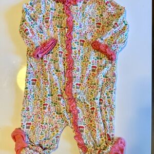 Magnetic Me Pink Floral Kids Footie